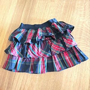Ralph Lauren Tartan Plaid Taffeta Tiered Ruffle Skirt 4T